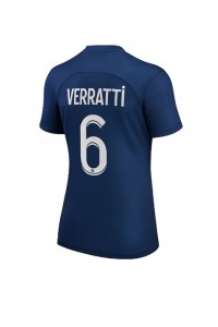 Paris Saint-Germain Marco Verratti #6 Fotballdrakt Hjemme Klær Dame 2022-23 Korte ermer